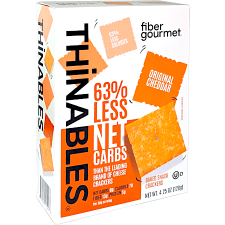 Thinables Baked Snack Crackers - Original Cheddar